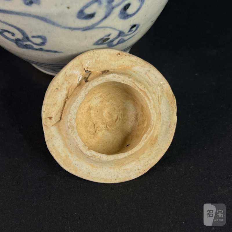 明中期 青花缠枝莲盖罐 - 图4
